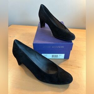 Stuart Weitzman Black Suede Heels